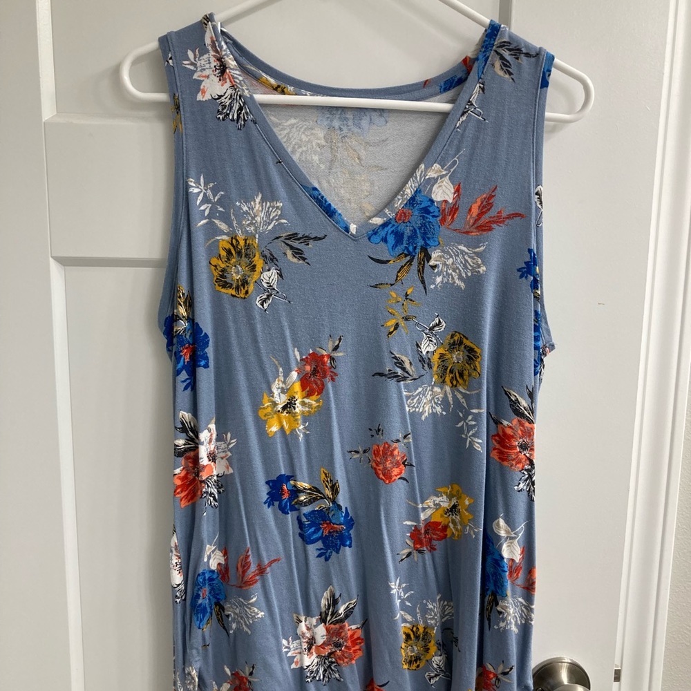 Blue Floral Maurice’s Tank Top